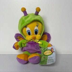 New Vintage Tweety Bird Purple Enchanted Butterfly Plush Warner Bros